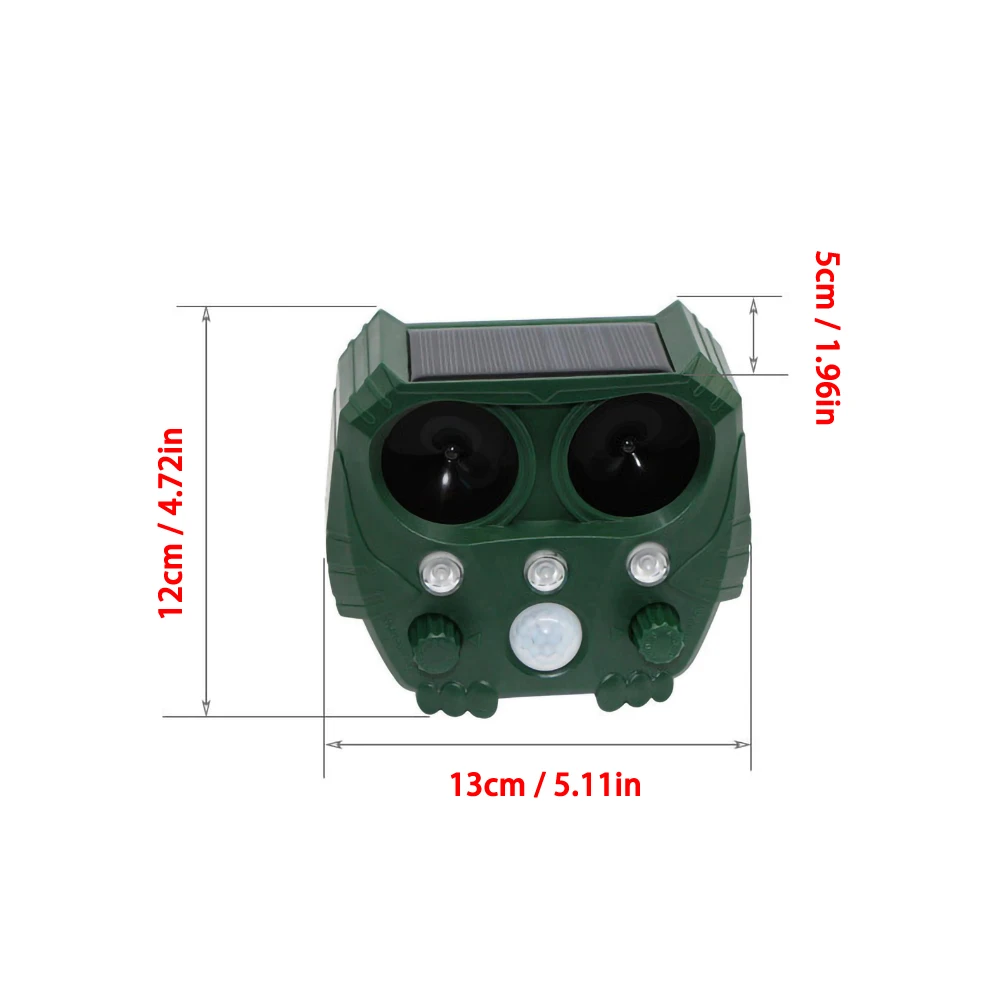 Solar Power Animal Repeller Ultrasonic Skunk Deer Raccoon Bird Dog Cat Repellent Garden Accessories Dropshipping
Solar Power Animal Repeller Ultrasonic Skunk Deer Raccoon Bird Dog Cat Repellent Garden Accessories Dropshipping