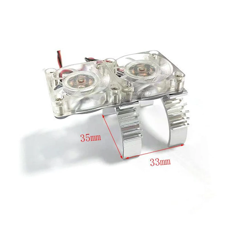 Transparent Double Fan Motor Cooling Heatsink Bracket 35mm For 1:10 1/10 RC Crawler Car TRX4 RC4WD D90 D110 Axial SCX10 90046
Transparent Double Fan Motor Cooling Heatsink Bracket 35mm For 1:10 1/10 RC Crawler Car TRX4 RC4WD D90 D110 Axial SCX10 90046