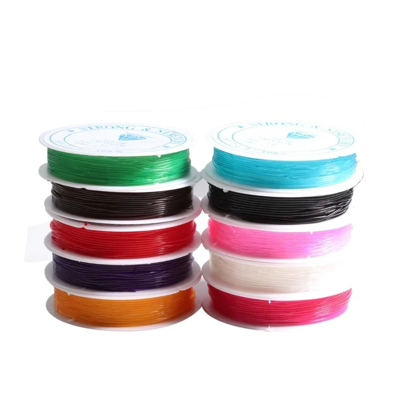 0.8mm 8M Beading Rope Colorful Flat Crystal Elastic Cord Thread String for DIY Necklace Bracelets Jewelry Making Findings
0.8mm 8M Beading Rope Colorful Flat Crystal Elastic Cord Thread String for DIY Necklace Bracelets Jewelry Making Findings