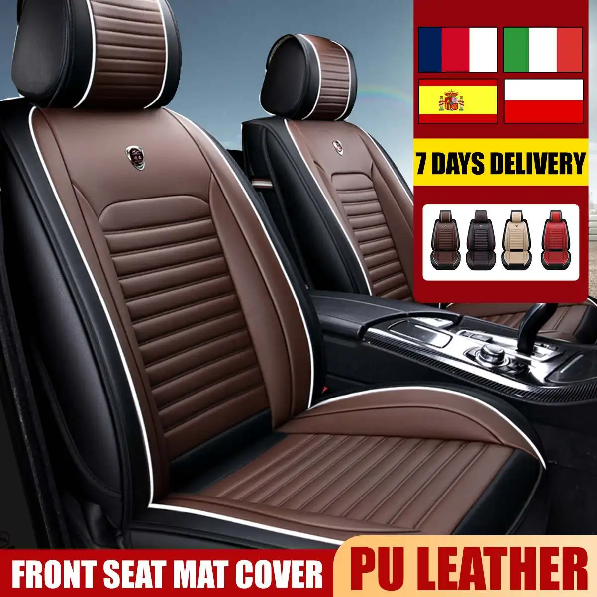 Car Seat Cover PU Leather Universal Car Front Seat Covers accessories Seat Back Cushion Leather Protetor Auto Interior parts
Car Seat Cover PU Leather Universal Car Front Seat Covers accessories Seat Back Cushion Leather Protetor Auto Interior parts