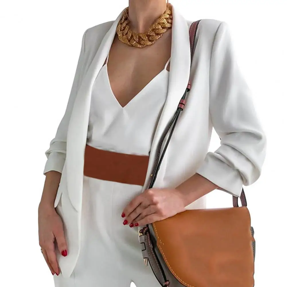 2021 Blazer Lapel Slim Stylish Fake Flap Pocket Long Sleeve Suit Jacket for Wedding Plus Size Office Lady Elegant Young Outwears
2021 Blazer Lapel Slim Stylish Fake Flap Pocket Long Sleeve Suit Jacket for Wedding Plus Size Office Lady Elegant Young Outwears