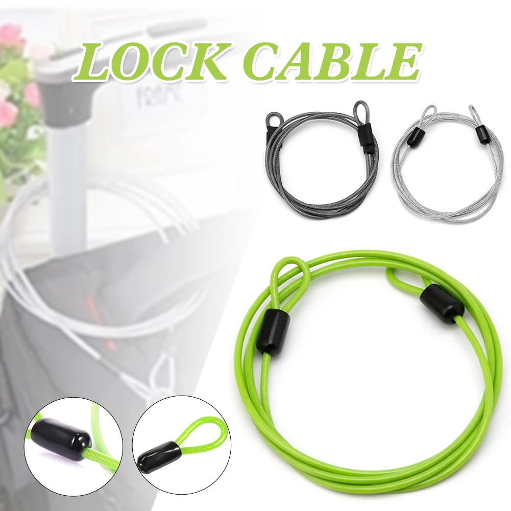 Bike Security Steel Cable Lock Anti-Theft Lock Cable with Looped Ends, 37.4", for U-Lock, Padlock Bicycle Safety Lock
Bike Security Steel Cable Lock Anti-Theft Lock Cable with Looped Ends, 37.4", for U-Lock, Padlock Bicycle Safety Lock