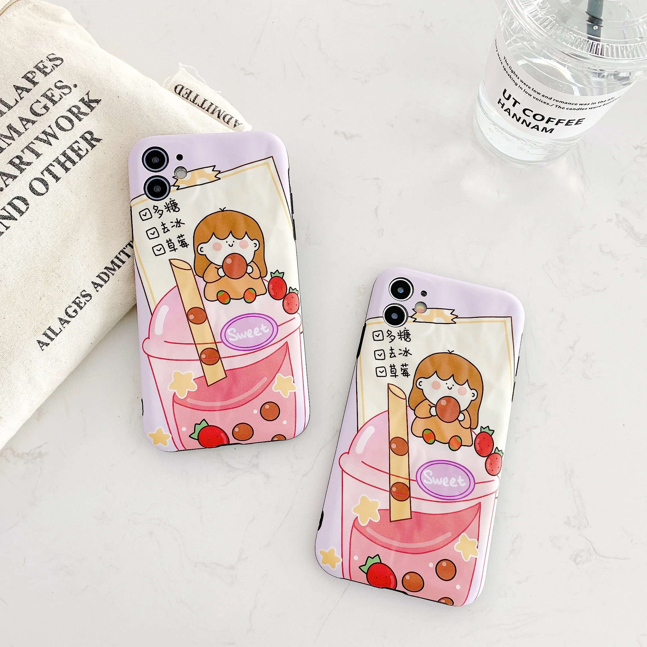 The cute girl drinking milk tea pattern is suitable for iPhone 11 and iPhone 12 series mobile phone cases
The cute girl drinking milk tea pattern is suitable for iPhone 11 and iPhone 12 series mobile phone cases