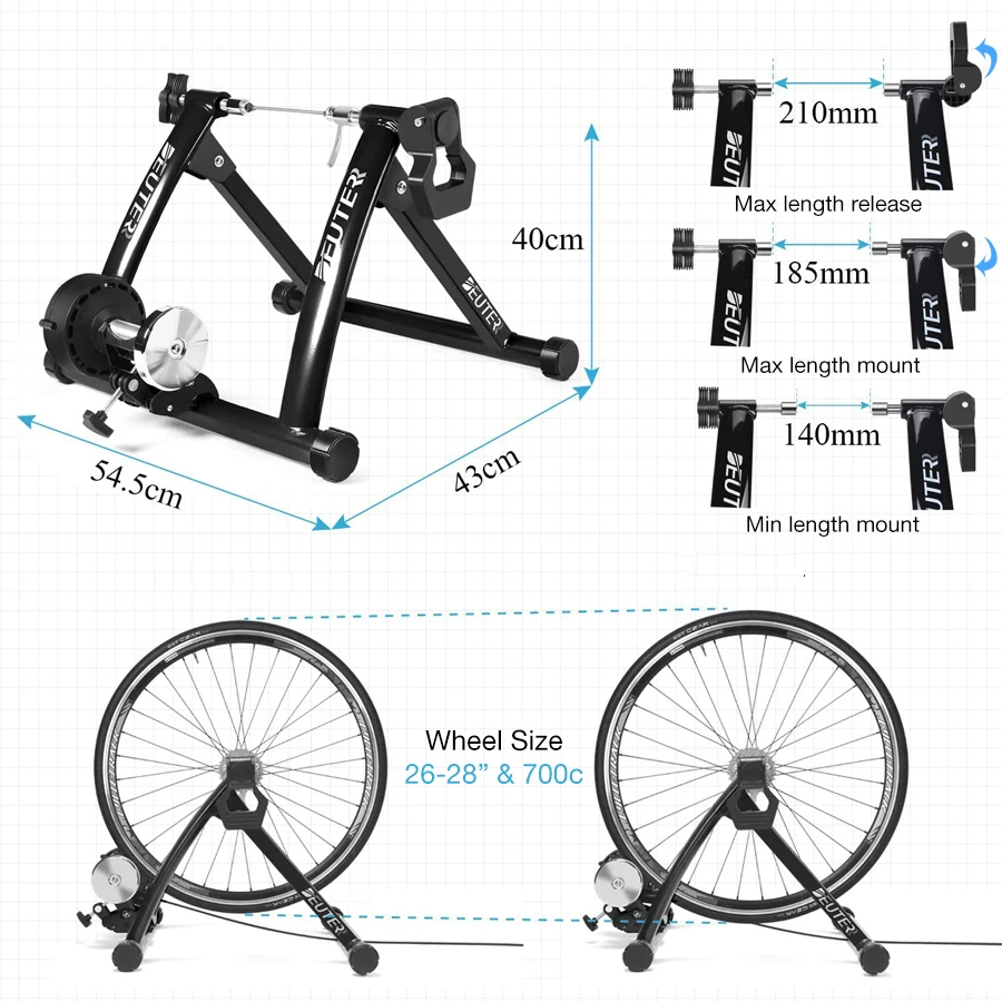 Тренажер для горного велосипеда 6 скоростей с магнитным сопротивлением - купить