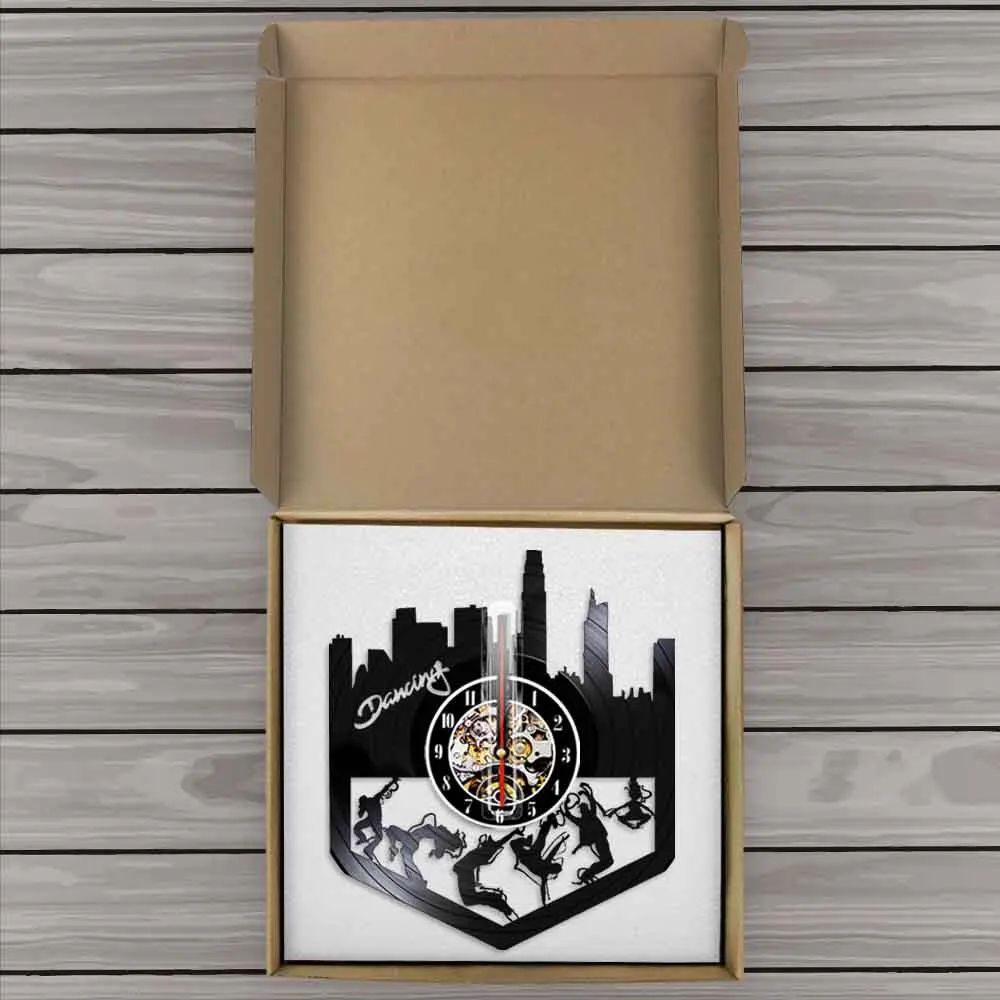 Dancing Cityscape Art Vinyl Record Wall Clock Modern 3D Wall Watches Wall Decor For Dance Room Unique Gift For Dancer
Dancing Cityscape Art Vinyl Record Wall Clock Modern 3D Wall Watches Wall Decor For Dance Room Unique Gift For Dancer