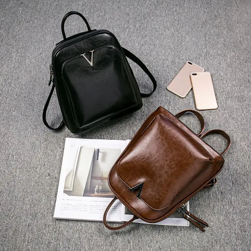 Retro Oil Wax Genuine Leather Women Backpack Shoulder Bags for Teenagers Girls School Daypack J60D
Retro Oil Wax Genuine Leather Women Backpack Shoulder Bags for Teenagers Girls School Daypack J60D