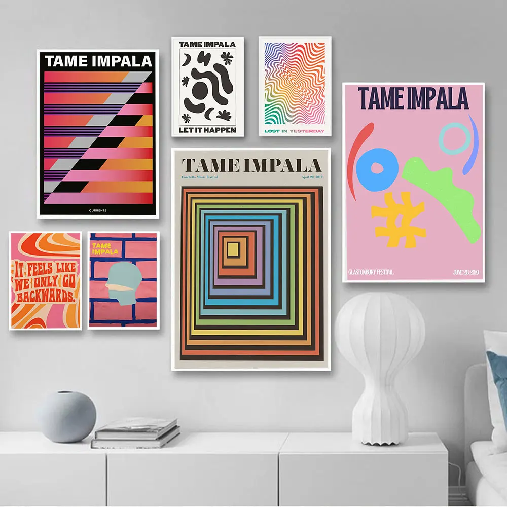 Tame Impala At Glastonbury Gig Poster Colorful Canvas Painting Norbic Art Print Vintage Wall Pictures for Living Room Home Decor
Tame Impala At Glastonbury Gig Poster Colorful Canvas Painting Norbic Art Print Vintage Wall Pictures for Living Room Home Decor
