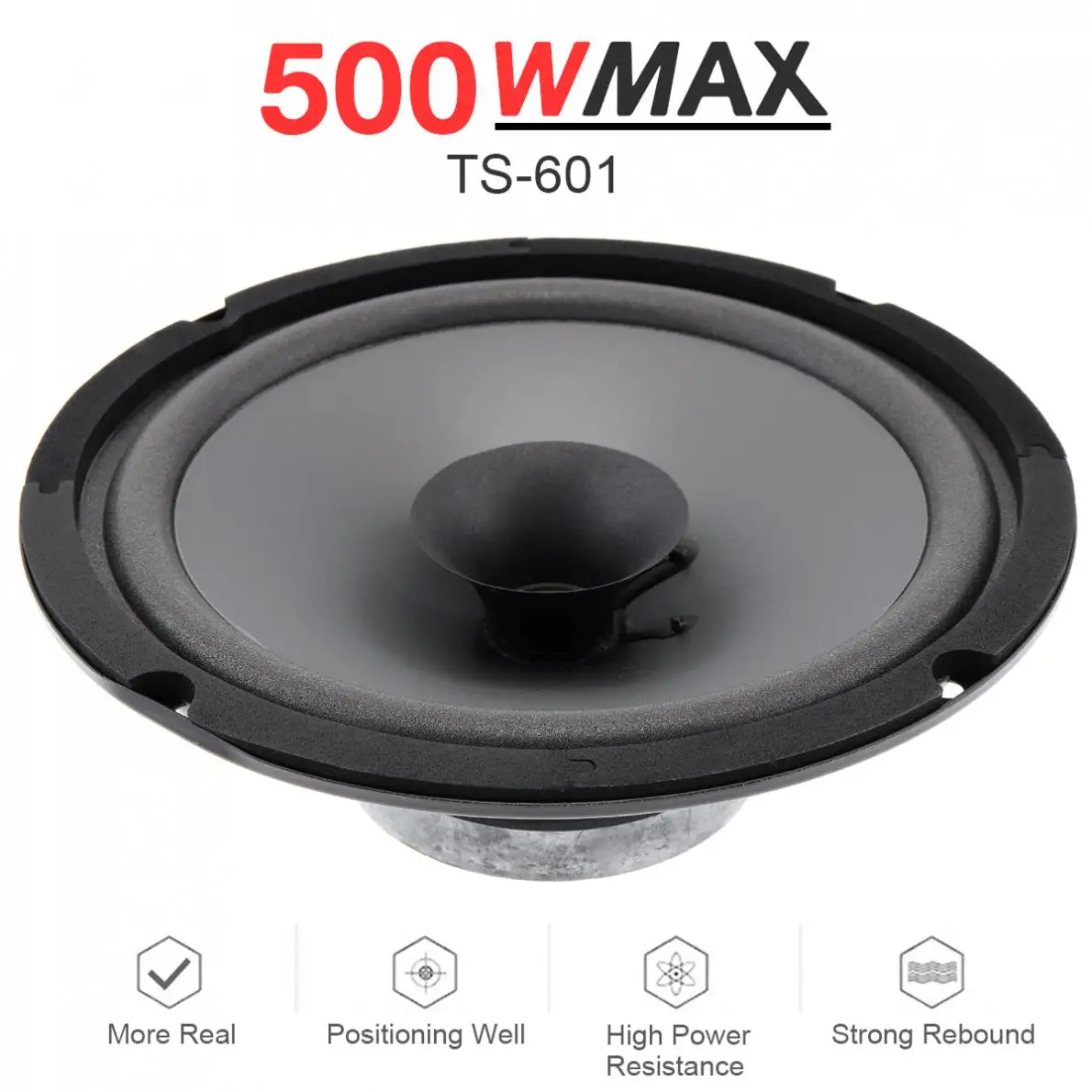 Фото 1 шт. 6 дюймов 500 вт универсальный автомобильный HiFi коаксиальный динамик