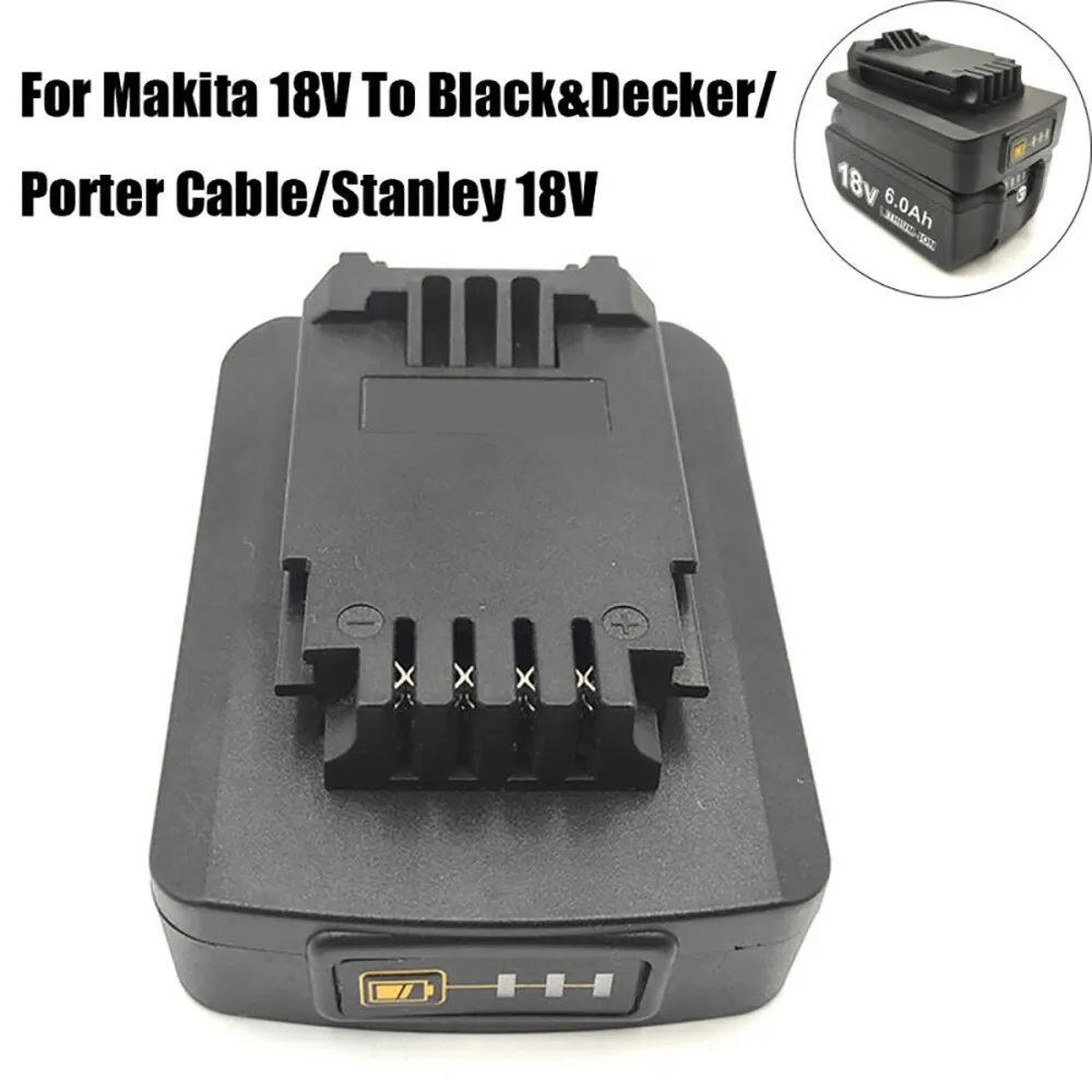 Battery Adapter Converts For 1Makita 18V Slider Lithium Battery To Black&Decker/Porter Cable/Stanly 18V/20V(MAX) Li-ion Battery
Battery Adapter Converts For 1Makita 18V Slider Lithium Battery To Black&Decker/Porter Cable/Stanly 18V/20V(MAX) Li-ion Battery