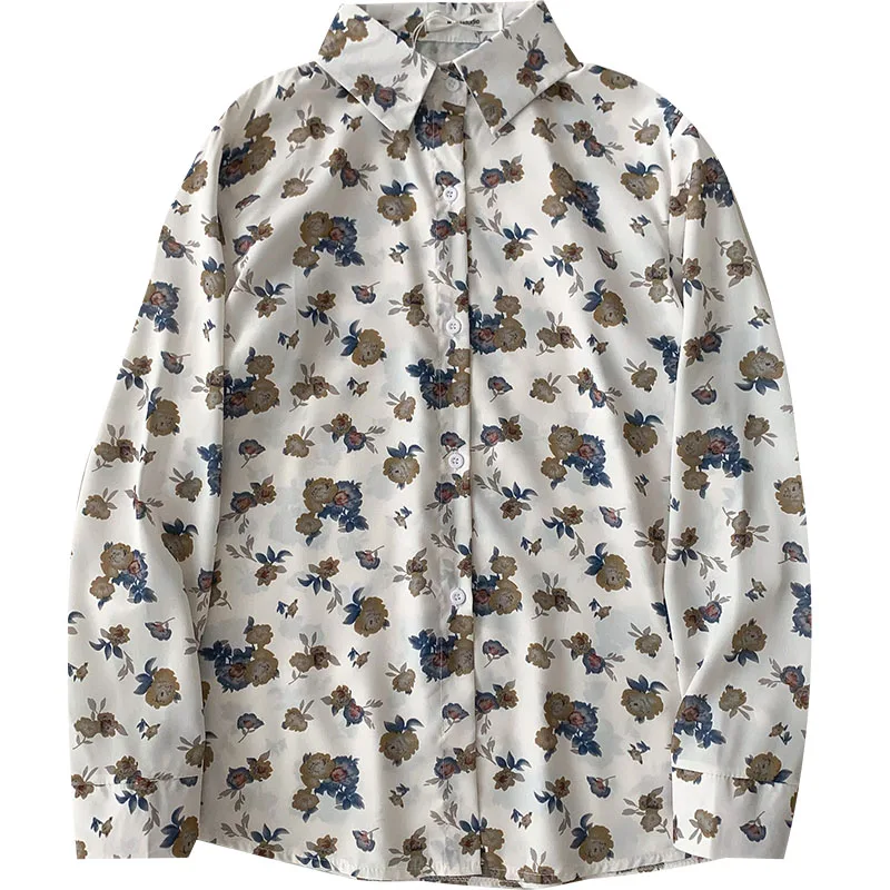 Kimutomo Floral Shirt Simple Elegant Casual Blouse Women 2021 Spring New Turn-down Collar Long Sleeve All-matching Fashion Top
Kimutomo Floral Shirt Simple Elegant Casual Blouse Women 2021 Spring New Turn-down Collar Long Sleeve All-matching Fashion Top