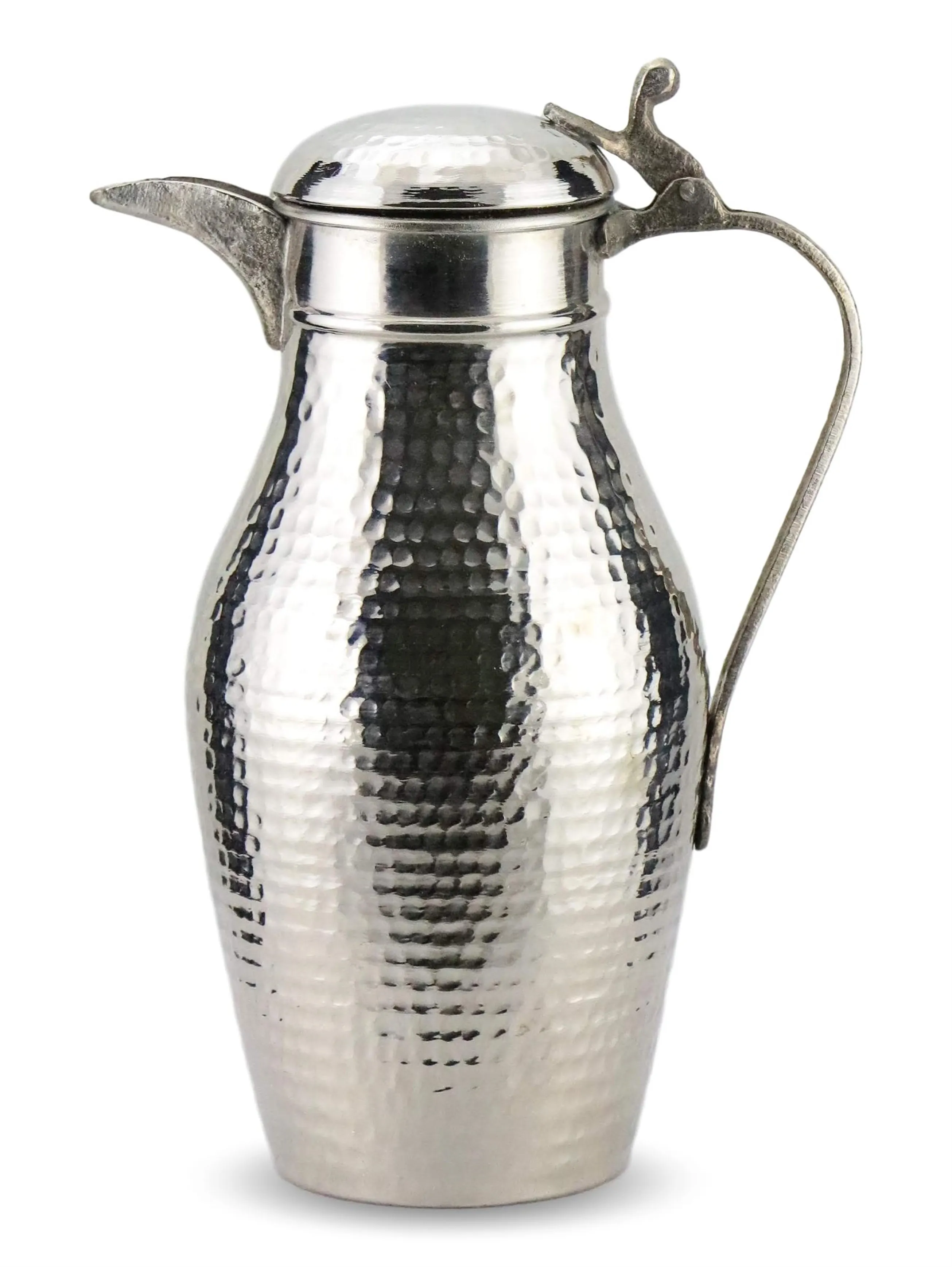 Morya Copper Water Pitcher with Lid Beverage Carafe Elegant Decanter Jug Juice Handmade Vintage Style Ayran Drinkware White 1.6L
Morya Copper Water Pitcher with Lid Beverage Carafe Elegant Decanter Jug Juice Handmade Vintage Style Ayran Drinkware White 1.6L
