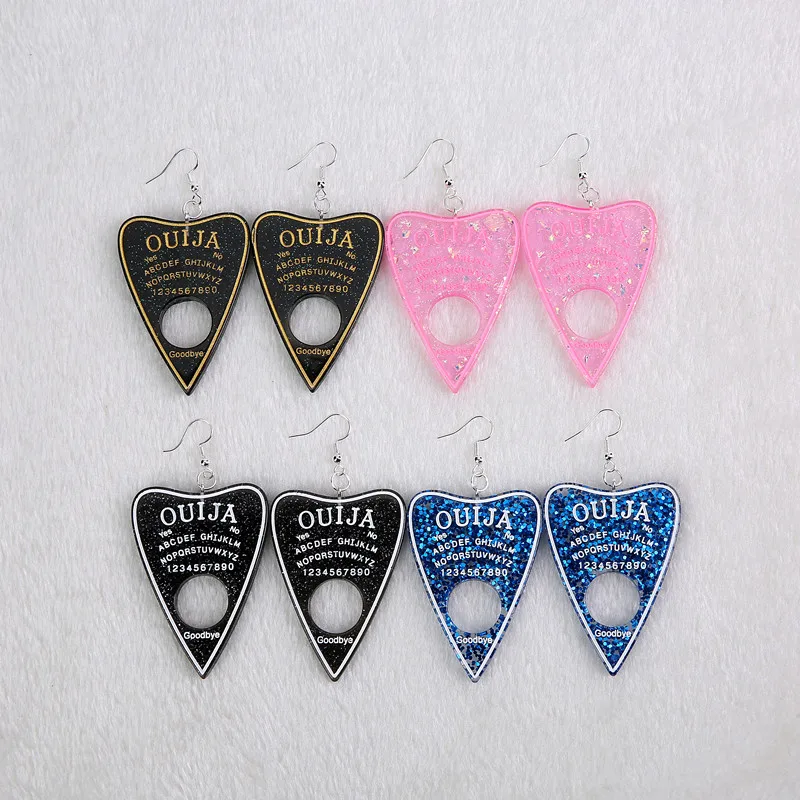 1Pair Women Drop Earrings Multicolor Resin Ouija Planchette Charms Flatback Punk Board Crafts Fashion Jewelry
1Pair Women Drop Earrings Multicolor Resin Ouija Planchette Charms Flatback Punk Board Crafts Fashion Jewelry