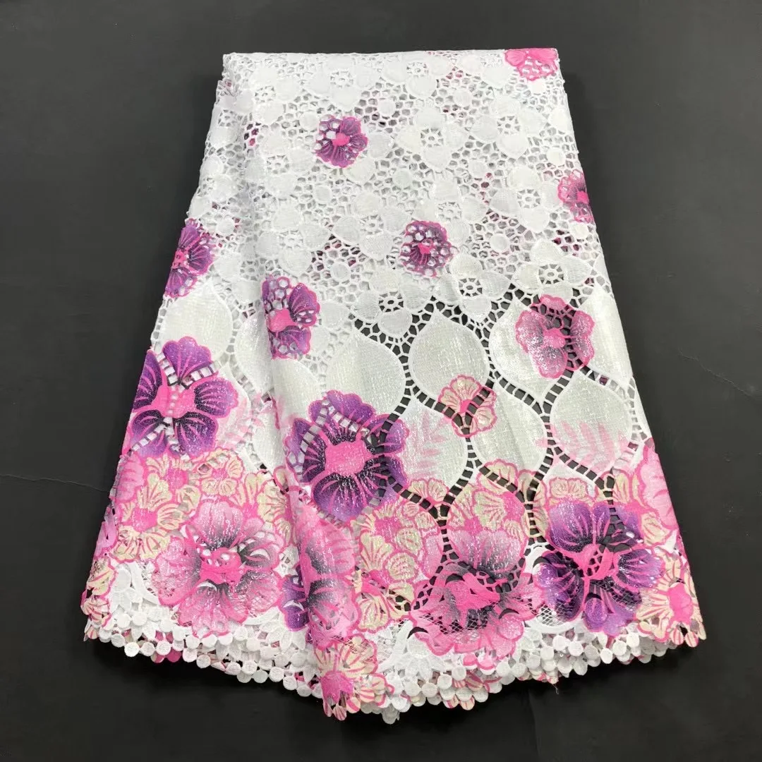 2021 High Quality Multicolor Embroidery Guipure Water Swiss African Milk Silk Cord Soluble Sequins Print Lace Fabric For Dress
2021 High Quality Multicolor Embroidery Guipure Water Swiss African Milk Silk Cord Soluble Sequins Print Lace Fabric For Dress