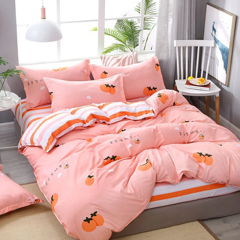 Home Textiles Bedding Sets Home Bedding Duvet Cover Flat Sheet Skin-Friendly Aloe Cotton 3/4PCS Quilt Cover Sheet Pillowcases
Home Textiles Bedding Sets Home Bedding Duvet Cover Flat Sheet Skin-Friendly Aloe Cotton 3/4PCS Quilt Cover Sheet Pillowcases