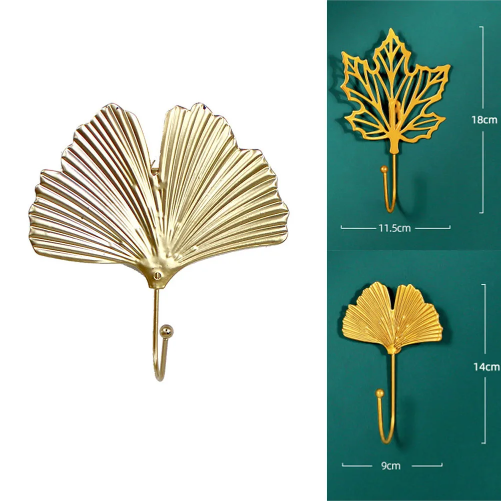 2pcs Nordic Golden Leaf Shape Wall Hook Decor Rack Coat Clothes Key Hanger Home Iron Art Wall Hanging Storage Free-Hole
2pcs Nordic Golden Leaf Shape Wall Hook Decor Rack Coat Clothes Key Hanger Home Iron Art Wall Hanging Storage Free-Hole