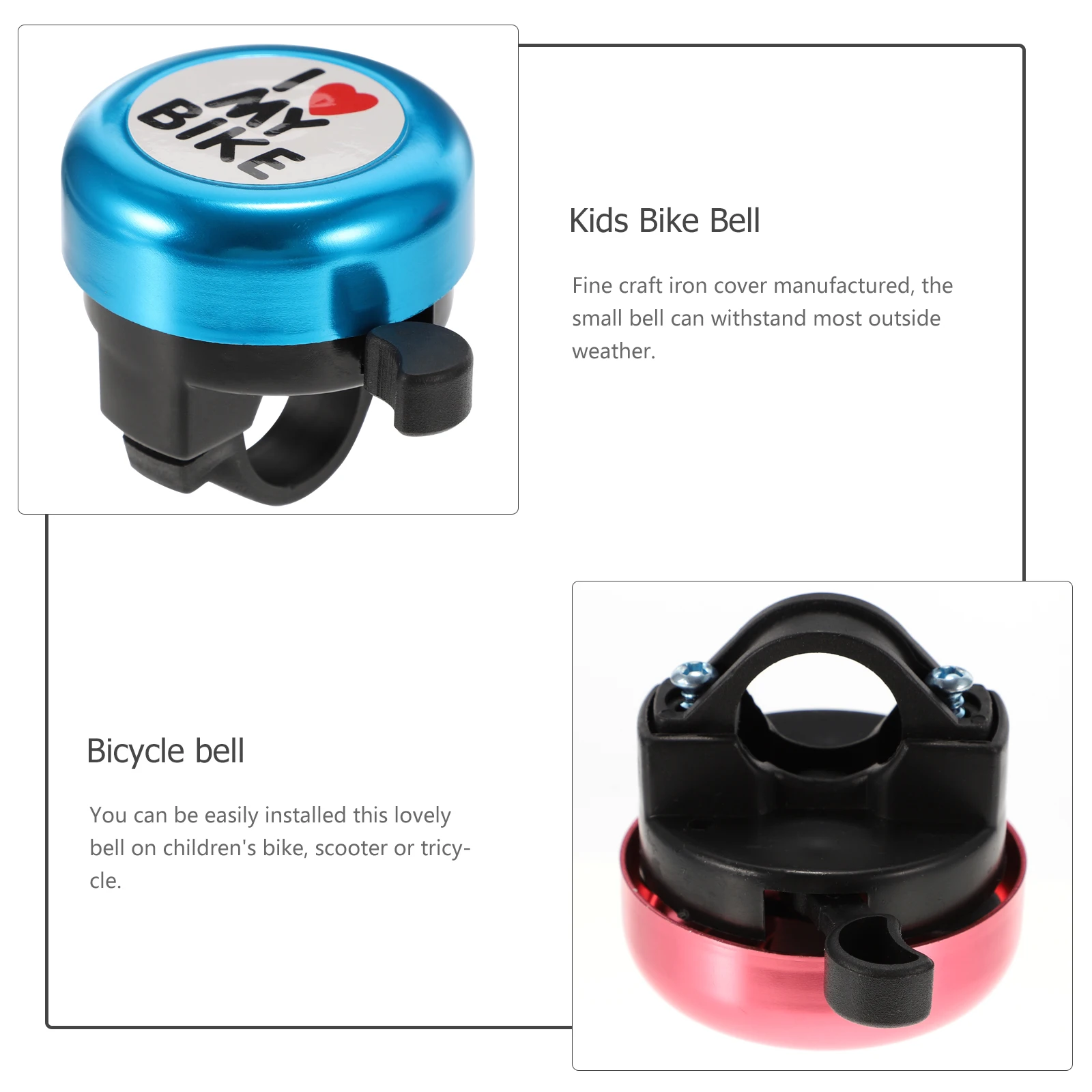 1 Set Durable Aluminum Alloy Plastic Scooter Bells Kids Bicycles Bells for children's bicycles scooter or tricycle
1 Set Durable Aluminum Alloy Plastic Scooter Bells Kids Bicycles Bells for children's bicycles scooter or tricycle