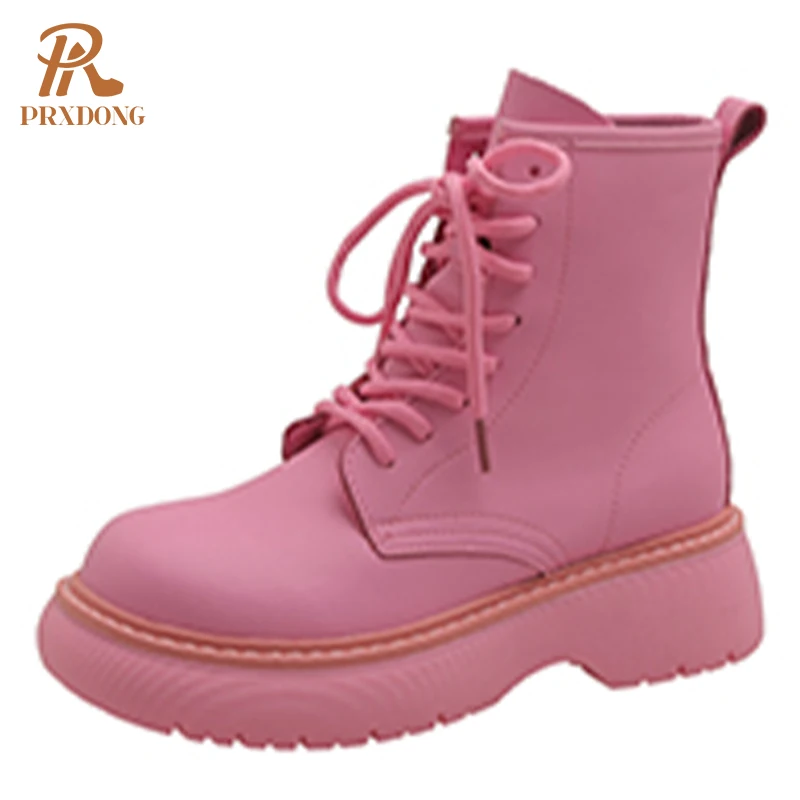 Autumn Women Combat Army Boos Chunky Heeled Platform Casual Ankle Boots Lace Up Round Toe Female Leather Shoes Pink Beige Black
Autumn Women Combat Army Boos Chunky Heeled Platform Casual Ankle Boots Lace Up Round Toe Female Leather Shoes Pink Beige Black