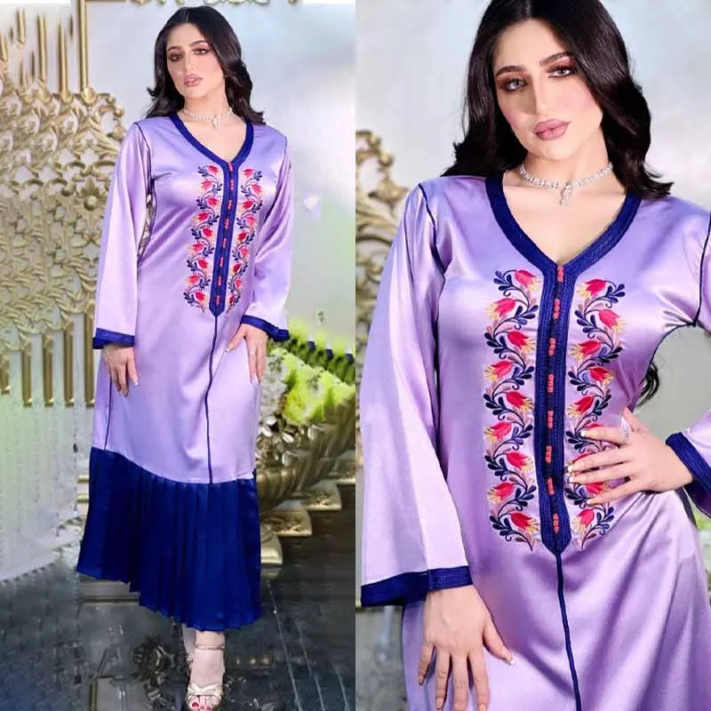 Kaftan Moroccan Dubai Arabic Muslim Abaya Dress Embroidery Formal Evening Dresses Elegant Robe Longue Djellaba Femme Islamic
Kaftan Moroccan Dubai Arabic Muslim Abaya Dress Embroidery Formal Evening Dresses Elegant Robe Longue Djellaba Femme Islamic