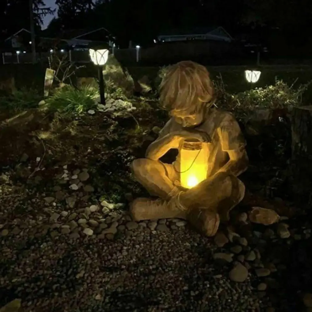 Glimpses of God Boy Statue Easter Garden Decoration Resin Ornament with LED Light Solar Power Home Decor Garden Accessories
Glimpses of God Boy Statue Easter Garden Decoration Resin Ornament with LED Light Solar Power Home Decor Garden Accessories