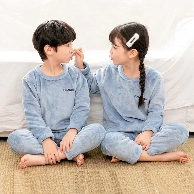 EuerDoDo Children's Pajamas For Girls Clothes Kids Nightwear Set Winter Flannel Thick Long Sleeve Velvet Boys Homewear Suit Warm
EuerDoDo Children's Pajamas For Girls Clothes Kids Nightwear Set Winter Flannel Thick Long Sleeve Velvet Boys Homewear Suit Warm