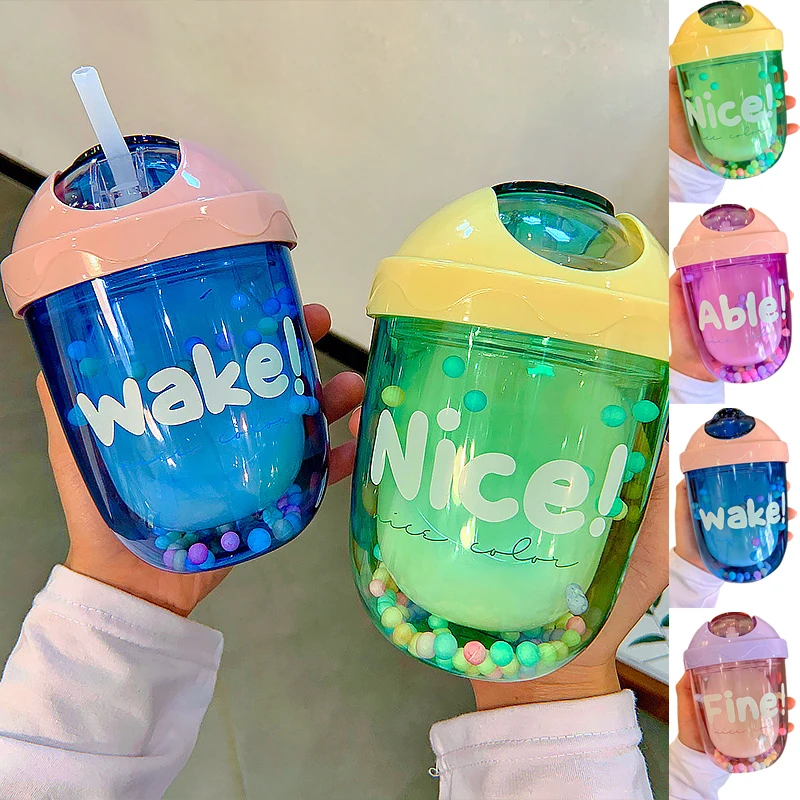 300Ml Cartoon Cute Straw Plastic Water Bottle Bpa Free Outdoor Transparent Juice Drinking Cup Suitable For Adult Children
300Ml Cartoon Cute Straw Plastic Water Bottle Bpa Free Outdoor Transparent Juice Drinking Cup Suitable For Adult Children
