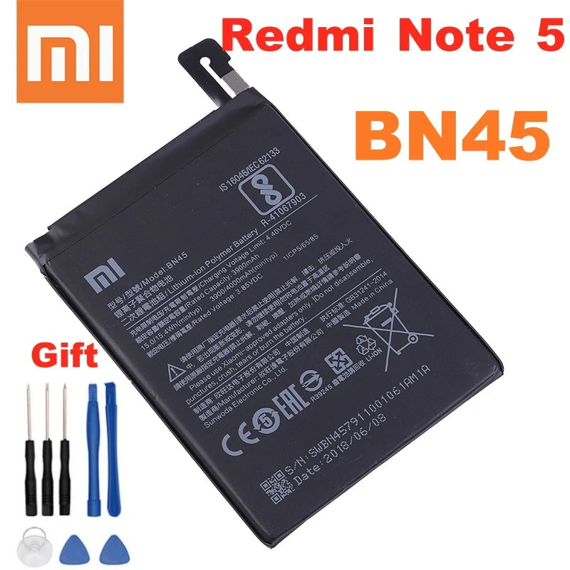 Оригинальный аккумулятор Xiao mi 100% BN45 4000 мАч для Xiaomi Redmi Note 5 Note5 BN45, сменные батареи для телефона + Инструменты
Оригинальный аккумулятор Xiao mi 100% BN45 4000 мАч для Xiaomi Redmi Note 5 Note5 BN45, сменные батареи для телефона + Инструменты