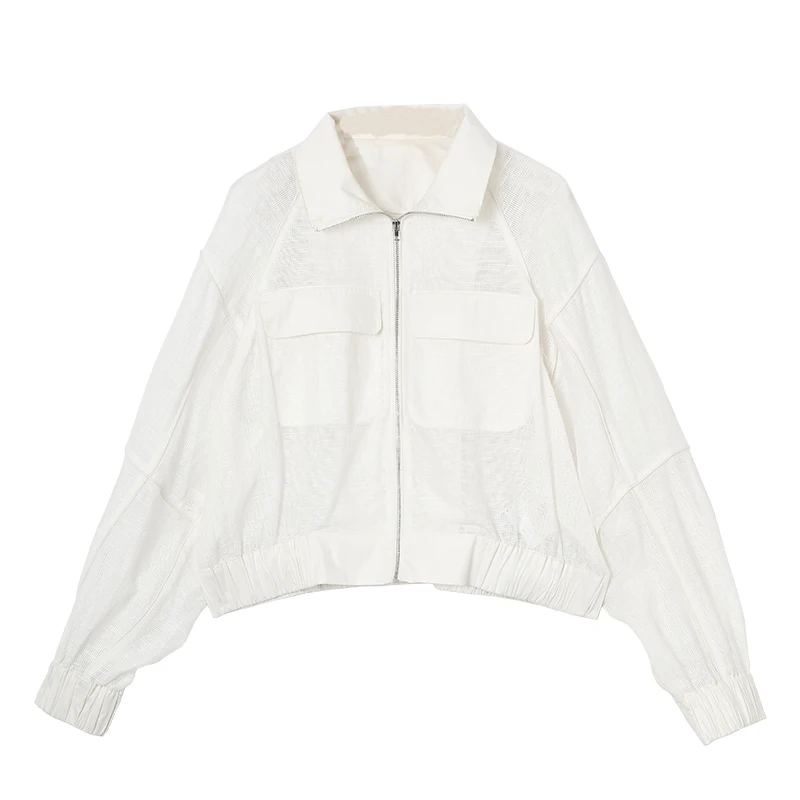 AIGYPTOS Original designer women's wear 2020 autumn new white linen high neck loose casual long sleeve short coat
AIGYPTOS Original designer women's wear 2020 autumn new white linen high neck loose casual long sleeve short coat