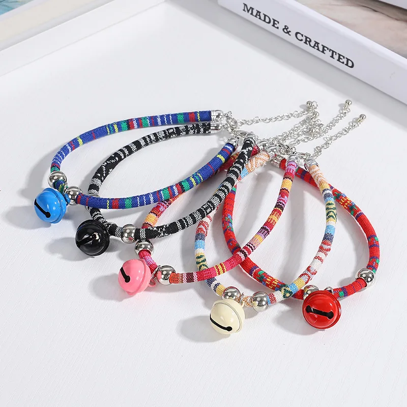 Adjustable Cat Collar Necklace Ringing Bell Christmas Dog Collars New Year Beauty Decoration Collar for Cats Pet Accessories
Adjustable Cat Collar Necklace Ringing Bell Christmas Dog Collars New Year Beauty Decoration Collar for Cats Pet Accessories