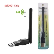 USB 2.0 MT7601 WiFi Wireless Network Card 150M 802.11 b/g/n LAN Adapter with rotatable Antenna for Laptop PC Mini Wi-fi Dongle