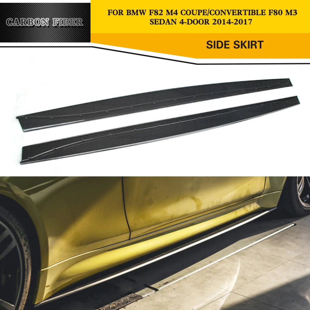 Carbon Fiber Side Skirts Bumper Kits Apron For BMW F80 M3 F82 F83 M4 Sedan Coupe 2014 - 2019 Extenstions Lip
Carbon Fiber Side Skirts Bumper Kits Apron For BMW F80 M3 F82 F83 M4 Sedan Coupe 2014 - 2019 Extenstions Lip
