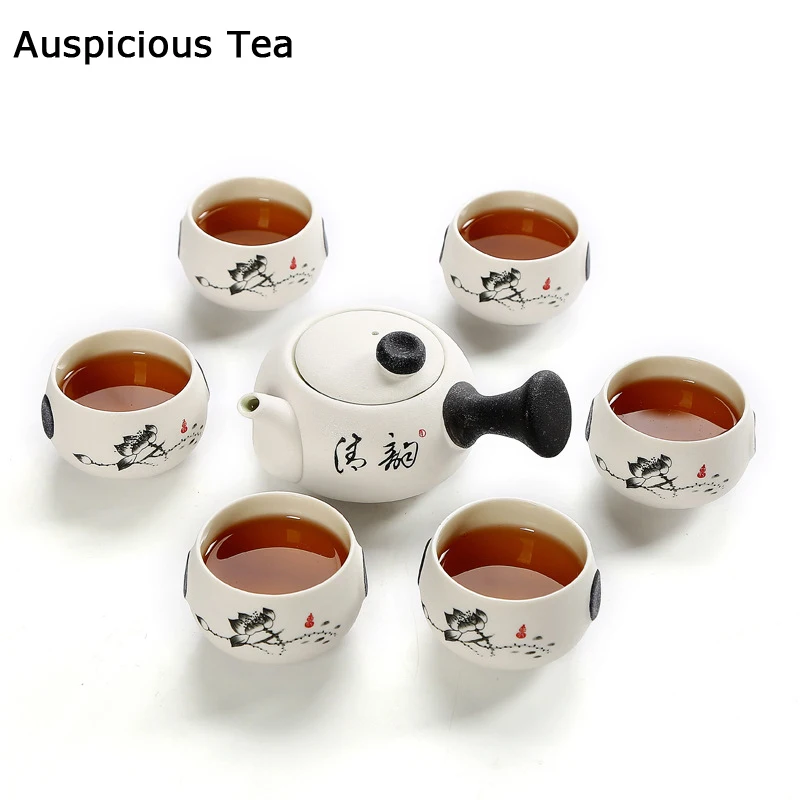 Chinese Travel Kung Fu Ceramic Tea Set 1 Teapot 6 Teacups 200ml Teapot Tea Ceremony Portable exquisite Customized Teaware Gift
Chinese Travel Kung Fu Ceramic Tea Set 1 Teapot 6 Teacups 200ml Teapot Tea Ceremony Portable exquisite Customized Teaware Gift