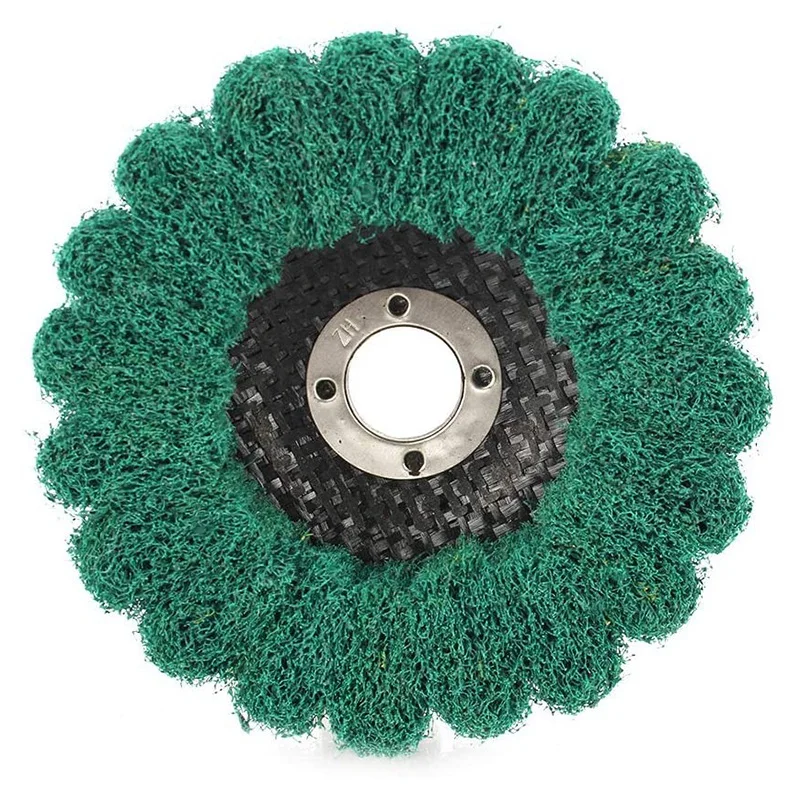 8Pcs 4 Inch Nylon Fiber Flap Wheel Abrasive Disc Polishing Buffing Grinding Wheel Scouring Pad for 100mm Angle Grinder
8Pcs 4 Inch Nylon Fiber Flap Wheel Abrasive Disc Polishing Buffing Grinding Wheel Scouring Pad for 100mm Angle Grinder