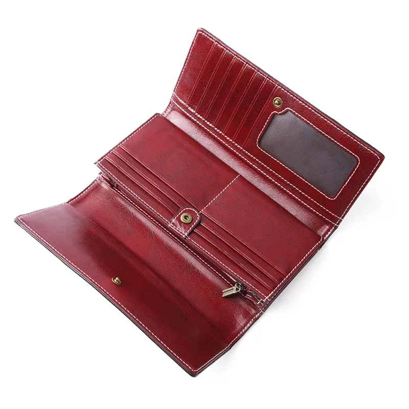 Jojopugo Luxury Ladies Purse Genuine Cow Leather Long Purses & Wallet for Women Housekeeper Wallet Female Laser Engraving
Jojopugo Luxury Ladies Purse Genuine Cow Leather Long Purses & Wallet for Women Housekeeper Wallet Female Laser Engraving