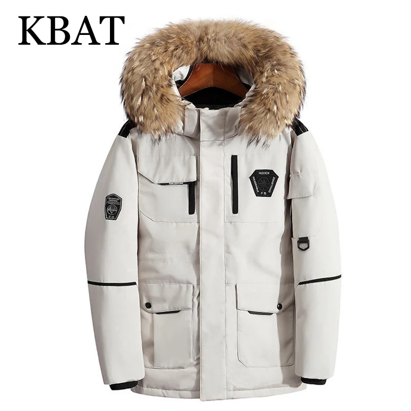 KBAT Unisex Big Fur Down Jacket Goose Mid-length Plus Size 3XL Winter Jacket Women Handsome Cargo Cotton Padded Warm Coat
KBAT Unisex Big Fur Down Jacket Goose Mid-length Plus Size 3XL Winter Jacket Women Handsome Cargo Cotton Padded Warm Coat