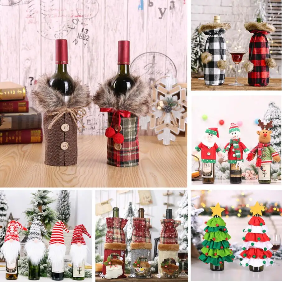 1Pc Christmas Wine Bottle Cover Merry Christmas Decorations For Home Xmas Gift 2020 Natal Noel Christmas Table Decor
1Pc Christmas Wine Bottle Cover Merry Christmas Decorations For Home Xmas Gift 2020 Natal Noel Christmas Table Decor