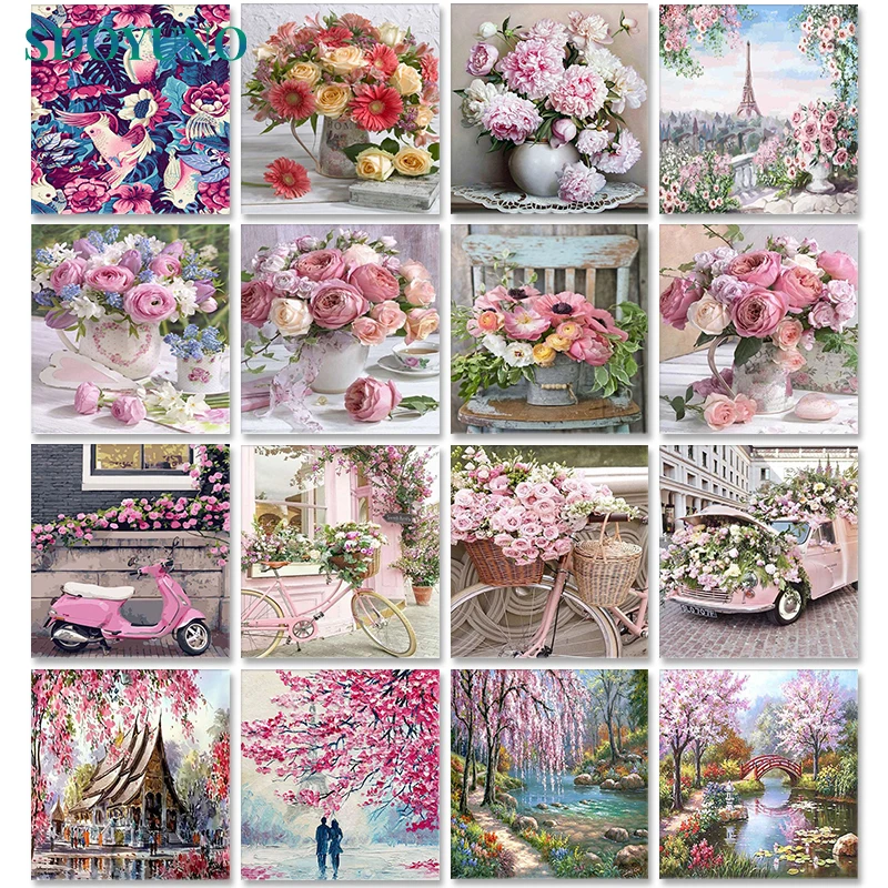 SDOYUNO 60x75cm Painting By Numbers Frameless Flower Paint By Numbers On Canvas DIY Number Painting Scenery Home Decor
SDOYUNO 60x75cm Painting By Numbers Frameless Flower Paint By Numbers On Canvas DIY Number Painting Scenery Home Decor