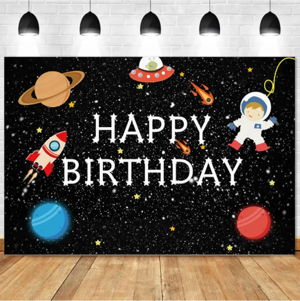 

Фон для фотосъемки Космос Вселенная астронавт Мальчики Детский День Рождения Вечеринка Декор торт разбивать фото Backdrop4610