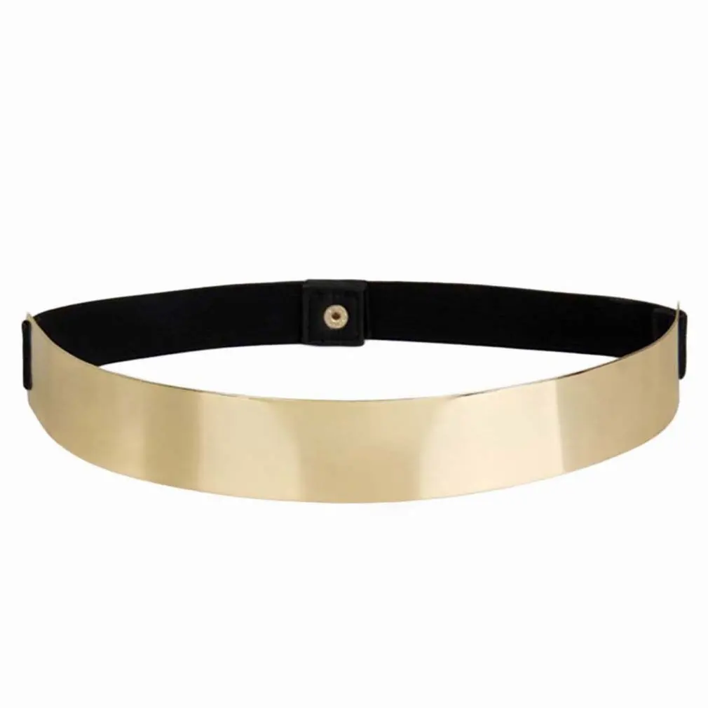 Sexy Women Elastic Mirror Metal Waist Belt Metallic Bling Gold Plate Wide Band For Women Female Dress Accessories Decoration
Sexy Women Elastic Mirror Metal Waist Belt Metallic Bling Gold Plate Wide Band For Women Female Dress Accessories Decoration