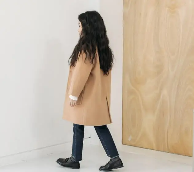 2020 Autumn Winter Woolen Outerwear Coat Children Girls Korean Loose Casual Long Sleeve Woolen Jacket Kids Pockets Woolen Coats
2020 Autumn Winter Woolen Outerwear Coat Children Girls Korean Loose Casual Long Sleeve Woolen Jacket Kids Pockets Woolen Coats