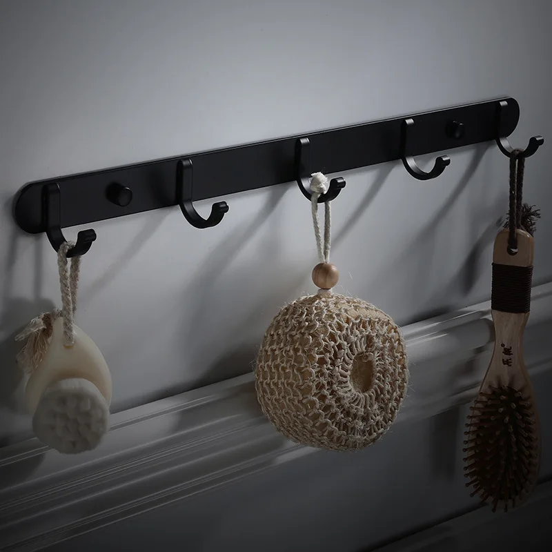 3/4/5 pcs black matted hangers for clothes towel hook bathroom aluminum hanger hook sticky kitchen wall robe hook
3/4/5 pcs black matted hangers for clothes towel hook bathroom aluminum hanger hook sticky kitchen wall robe hook
