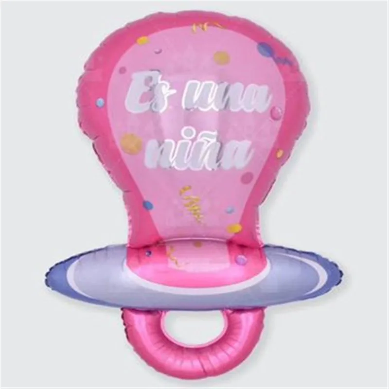 5 Pcs 98 * 57cm Large Baby Pacifier Aluminum Film Balloon Baby Birthday Party Decoration Spanish Pacifier Balloon
5 Pcs 98 * 57cm Large Baby Pacifier Aluminum Film Balloon Baby Birthday Party Decoration Spanish Pacifier Balloon