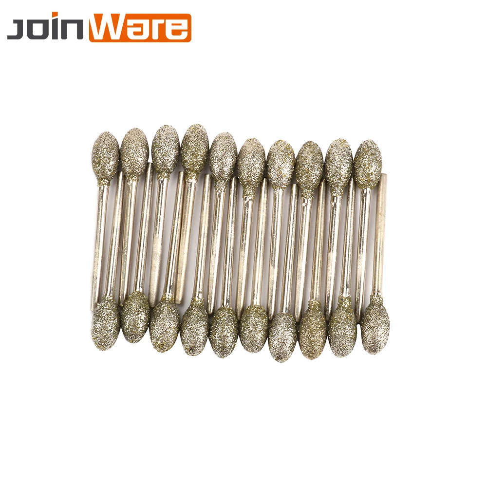 20Pc 8mm Oval Diamond Burrs Drill Bit Coated Grinding Head Points For Drill Rotary Abrasive Tool Metal Grinder Polishing
20Pc 8mm Oval Diamond Burrs Drill Bit Coated Grinding Head Points For Drill Rotary Abrasive Tool Metal Grinder Polishing