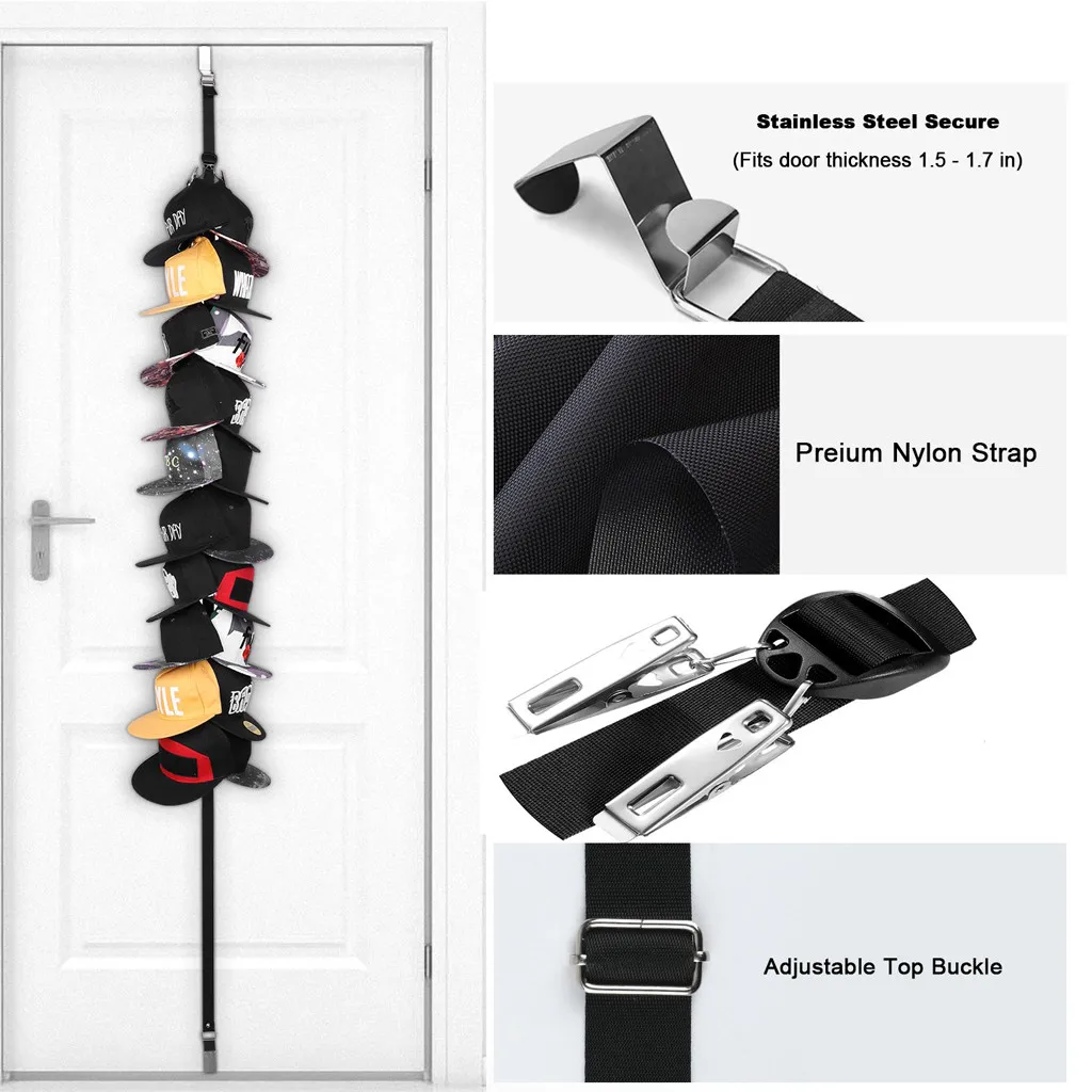 Adjustable Cap Rack Bag Hat Holder Hat Clothes Organizer Door Back Closet Hook Hanger For Home Storage Space Bag Hat Holder
Adjustable Cap Rack Bag Hat Holder Hat Clothes Organizer Door Back Closet Hook Hanger For Home Storage Space Bag Hat Holder