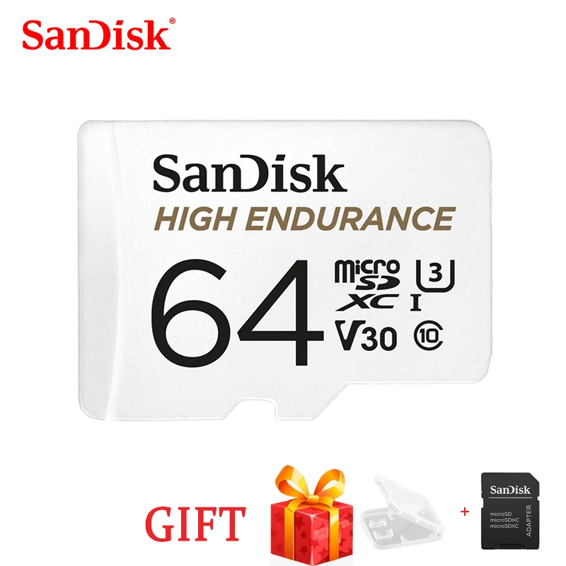 

SanDisk 100% High Endurance Video Monitoring 32GB 64GB 128GB 256GB MicroSD Card SDHC/SDXC Class10 TF Card for Video Monitoring
