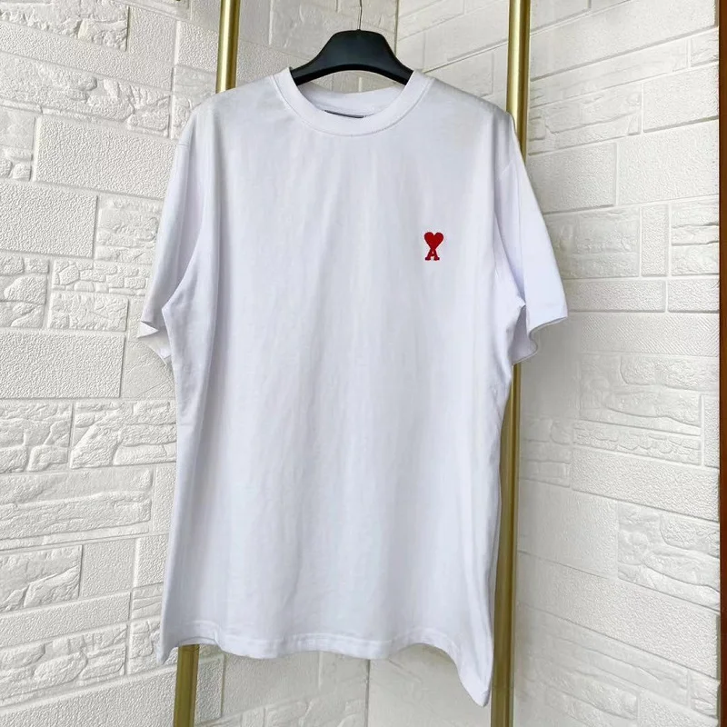 AMI2021 Summer New Round Neck Turtleneck Black Love Embroidered Short Sleeve Temperament Commuter Slit Loose T-Shirt
AMI2021 Summer New Round Neck Turtleneck Black Love Embroidered Short Sleeve Temperament Commuter Slit Loose T-Shirt