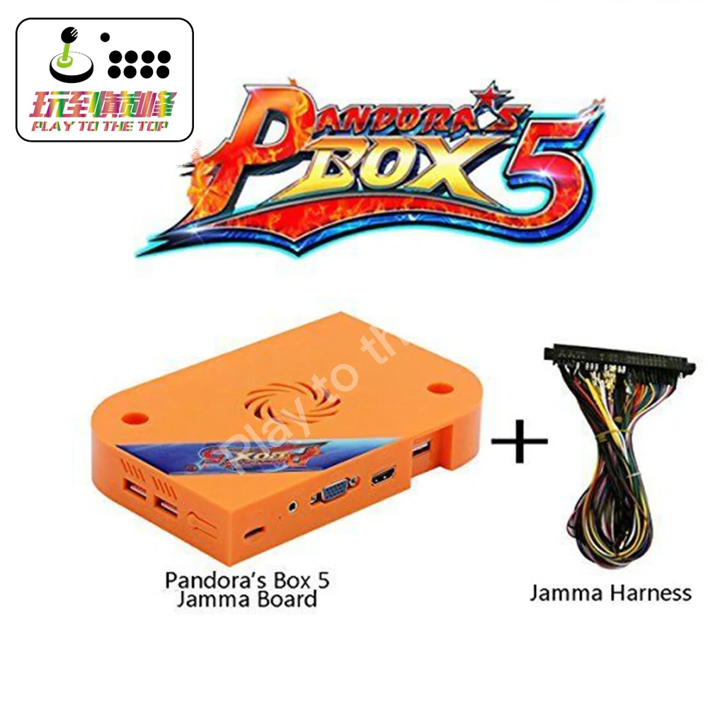Аркадная игра Pandora's Box 5 модульная доска JAMMA PCB с жгут проводов для 960 в 1 1280x720 Full HD