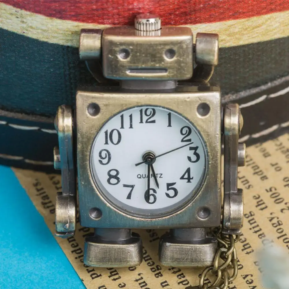 Dropshipping Vintage Robot Shape Keyring/Chain Round Dial Quartz Pocket Watch Pendant Decor
Dropshipping Vintage Robot Shape Keyring/Chain Round Dial Quartz Pocket Watch Pendant Decor