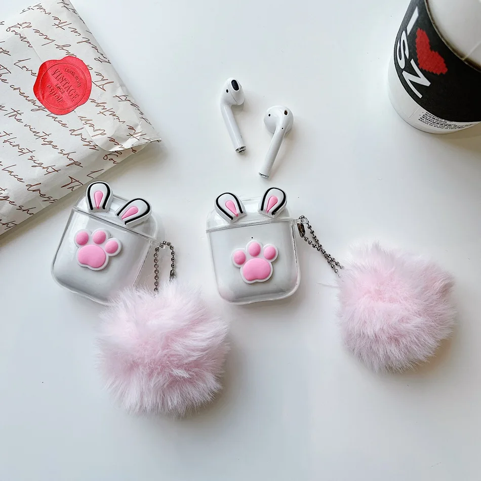 Cute Cat For Airpods Case for Airpods 2 cover Lovely Pink Hairball Cartoon Keychain Silicon Earphone Cover for Air Pods Case
Cute Cat For Airpods Case for Airpods 2 cover Lovely Pink Hairball Cartoon Keychain Silicon Earphone Cover for Air Pods Case