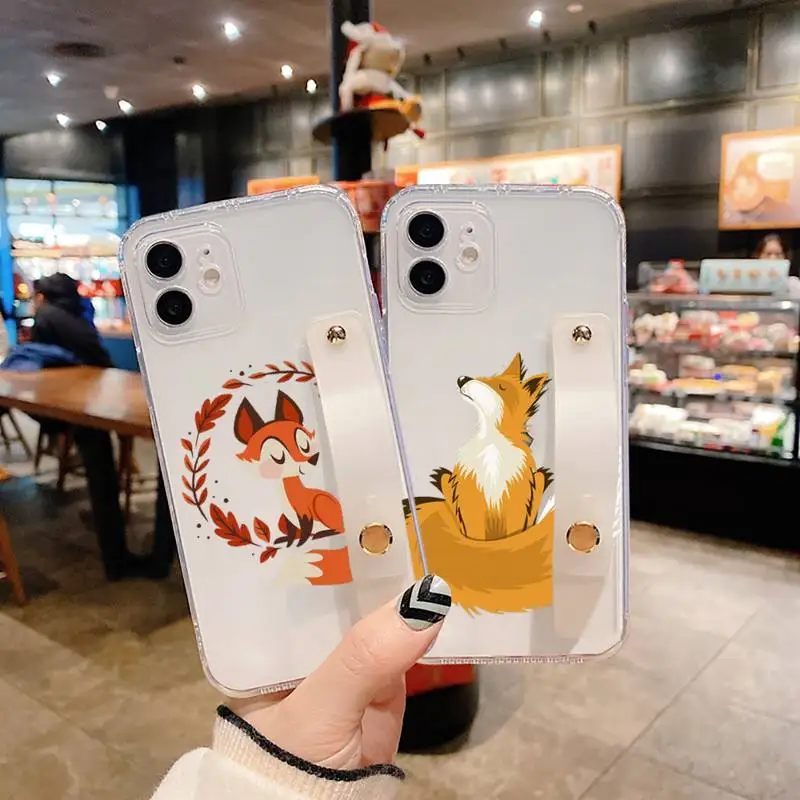 cartoon fox Phone Case Wrist Strap For iPhone 7 8 11 12 X XS XR MINI Pro Max Plus Hand Band Transparent Clear
cartoon fox Phone Case Wrist Strap For iPhone 7 8 11 12 X XS XR MINI Pro Max Plus Hand Band Transparent Clear
