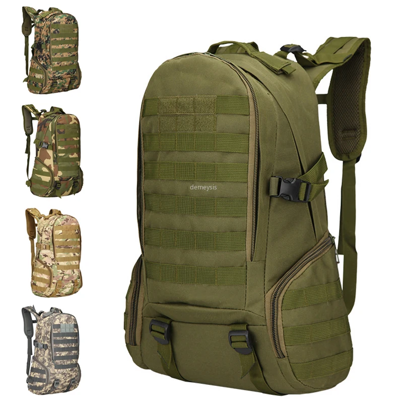 

Outdoor Mountaineering Bags Army Tactical Combat Camouflage Backpack Large Capacity Trekking Climbing Fishing Backpacks 35L